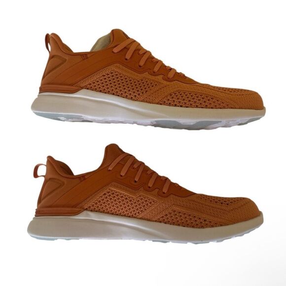 APL Men's Orange White Terracotta Techloom Tracer Sneakers NWT - Picture 4 of 10